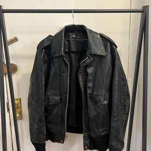 Men's Black Leather Jacket